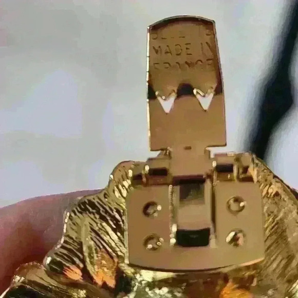 Bluette vintage Gold flower shoes clips - Picture 9 of 12